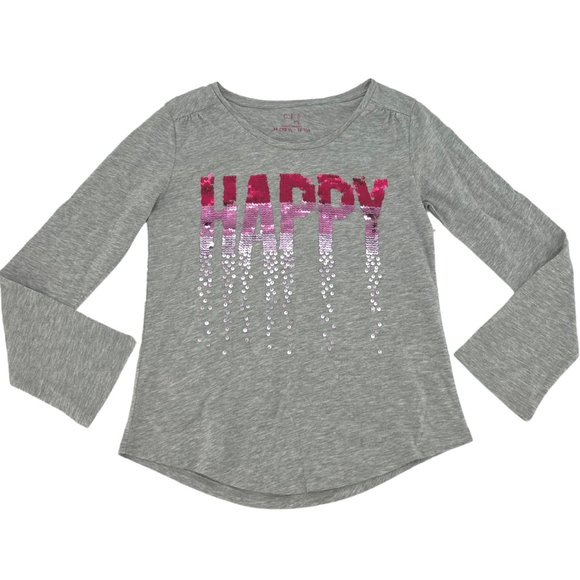 CRB Girl | Girl's Graphic Tee | Grey & Pink | Medium - Picture 1 of 2